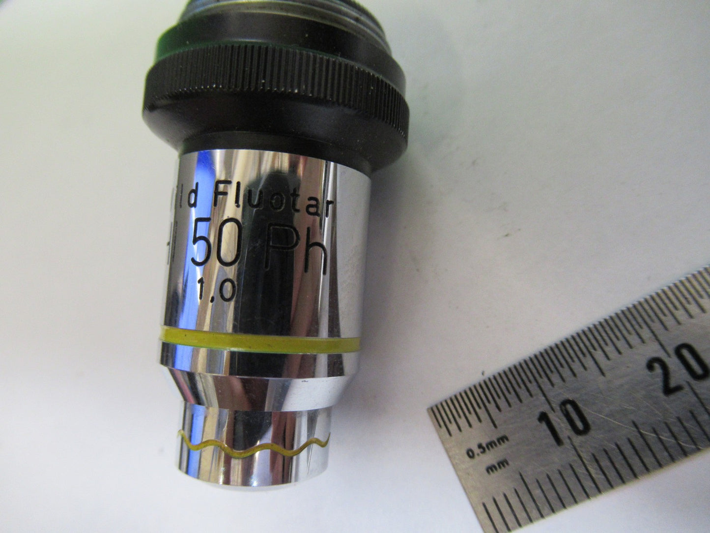 WILD HEERBRUGG SWISS FLUOTAR OBJECTIVE 50X MICROSCOPE PART PHASE AS PIC V7-FT-96