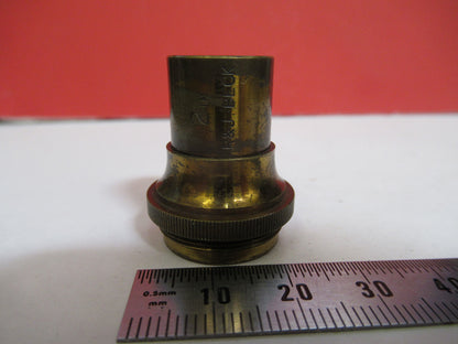 ANTIQUE BRASS BECK LONDON 2in OBJECTIVE MICROSCOPE AS PICTURED &F8-A-72