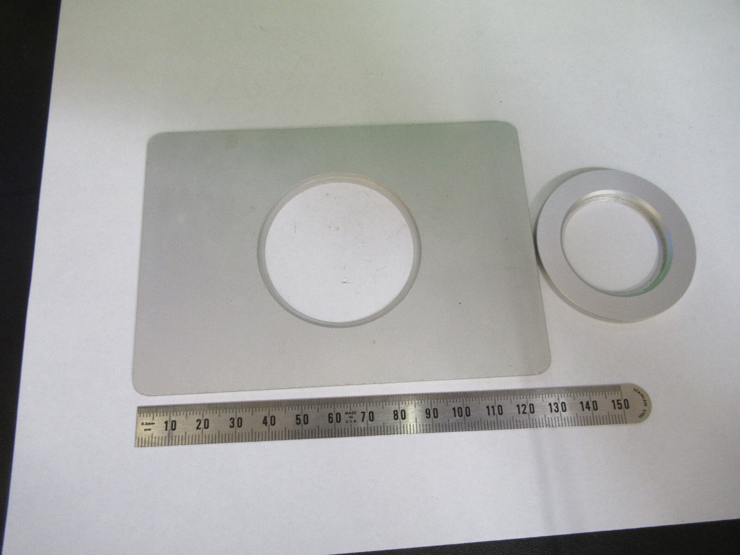 Nikon Japan Metal Stage Table Rare Microscope Part
