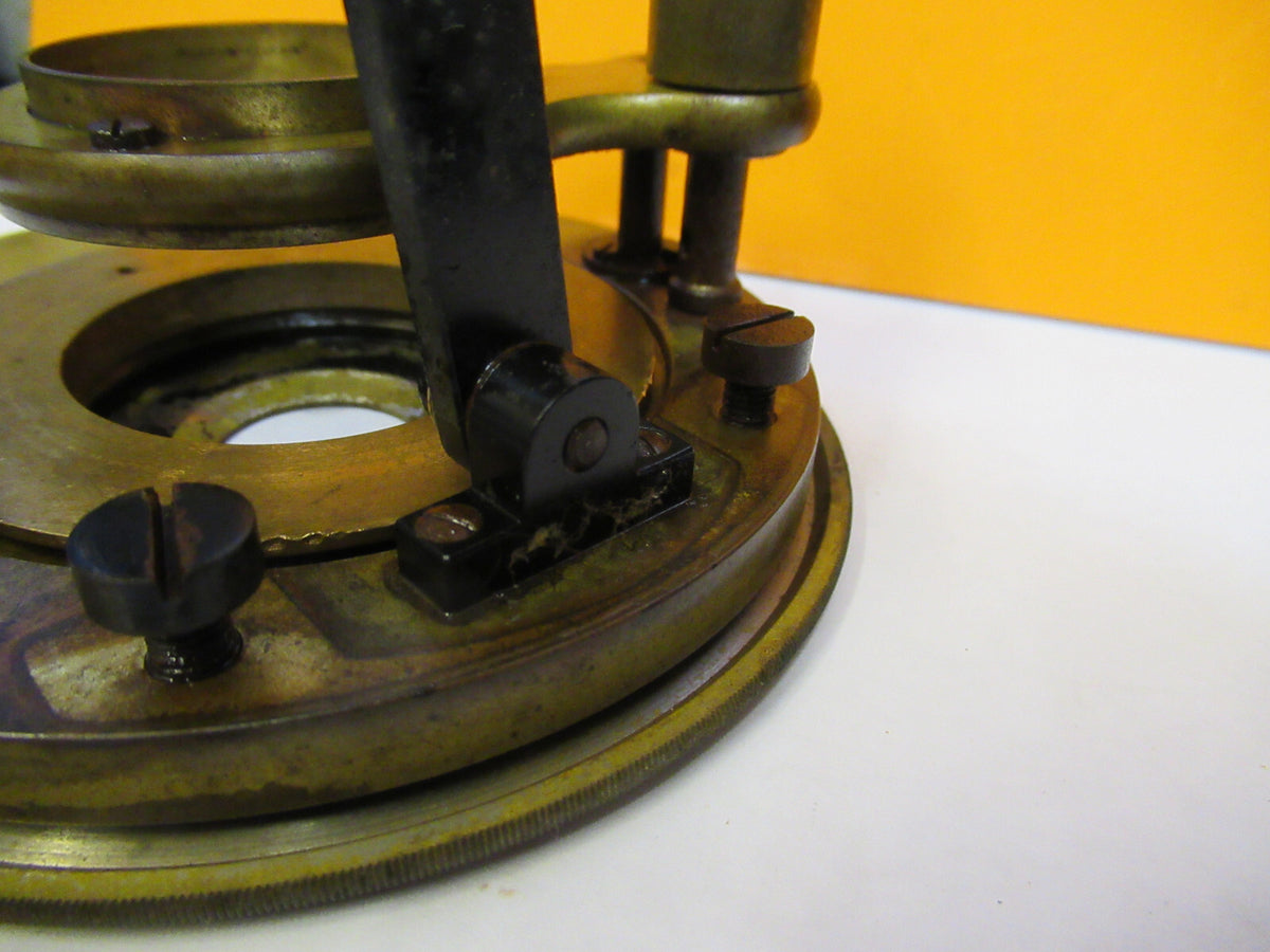 ANTIQUE REICHERT AUSTRIA STAGE POL HOLDER MICROSCOPE PART AS PICTURED Y4-A-115