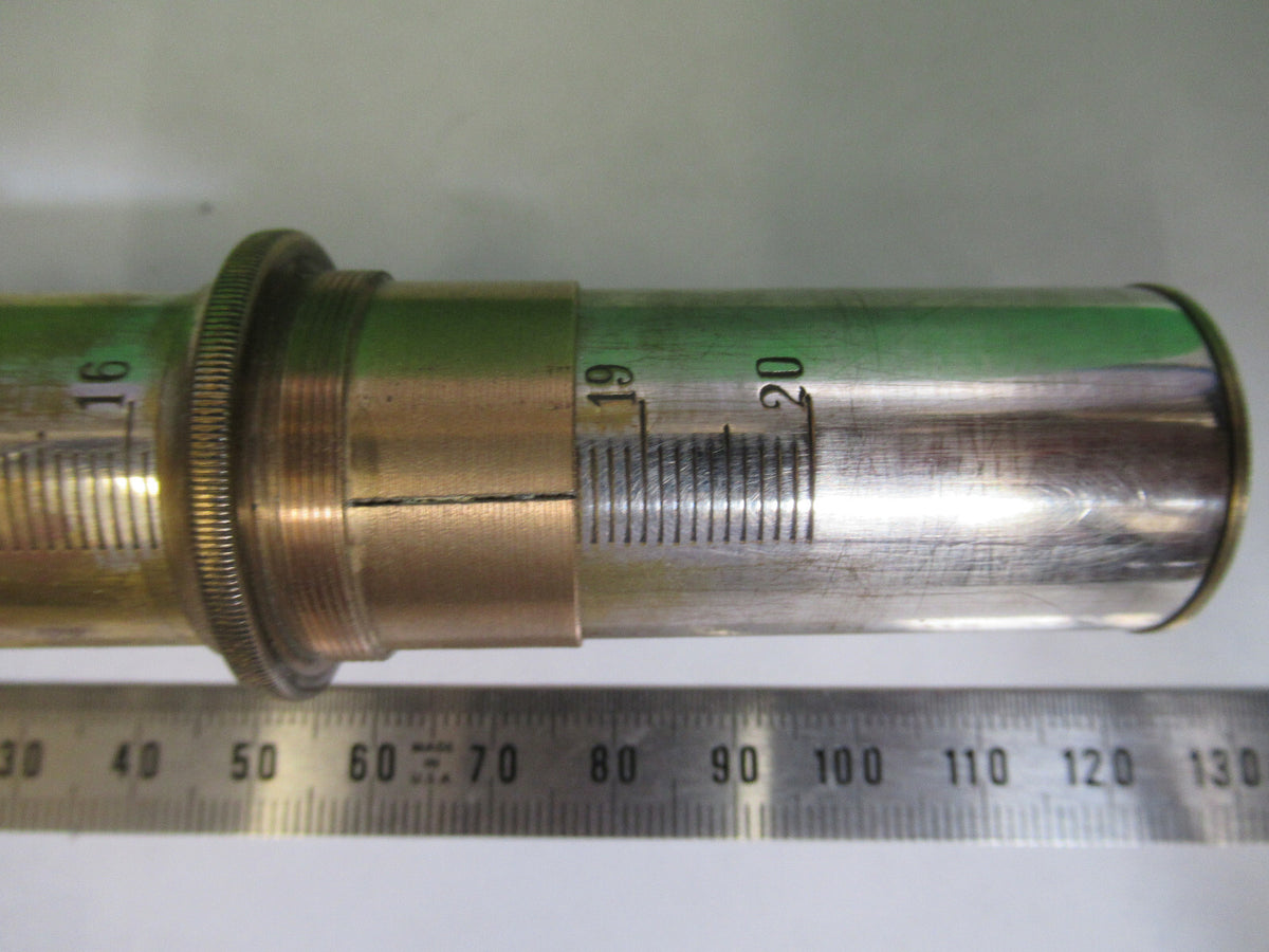 Ernst Leitz Germany Tubus Brass Antique Microscope Part