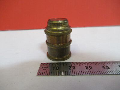 Antique Brass Nachet Objective France Microscope Part