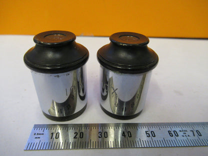 Antique Pair Bausch & Lomb Eyepiece 10x Lens Microscope Part