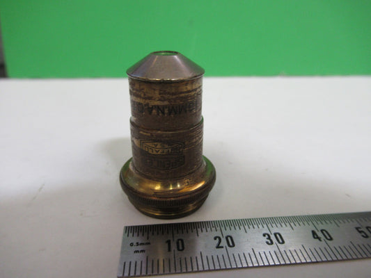 ANTIQUE BRASS SPENCER AO OBJECTIVE 10X MICROSCOPE PART AS PICTURED T6-A-46