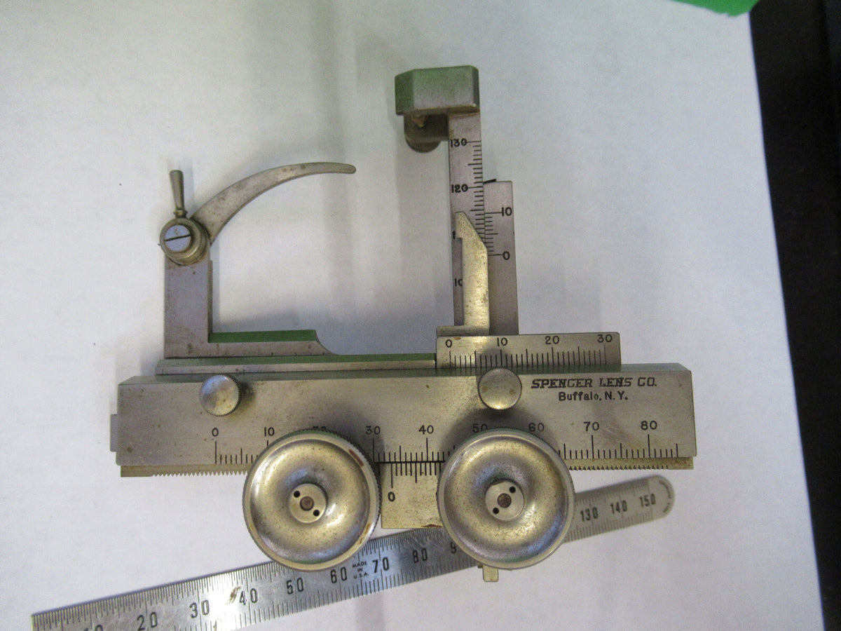 ANTIQUE SPENCER STAGE CLIPS XY BRASS MICROSCOPE PART AS PICTURED S1-B-06