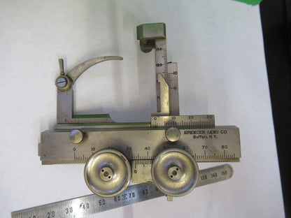 ANTIQUE SPENCER STAGE CLIPS XY BRASS MICROSCOPE PART AS PICTURED S1-B-06