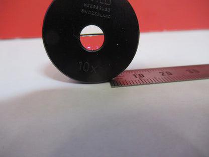 WILD HEERBRUGG SWIISS 10X OKULAR-MIKROSKOPTEIL WIE ABGEBILDET &amp;S6-A-13 