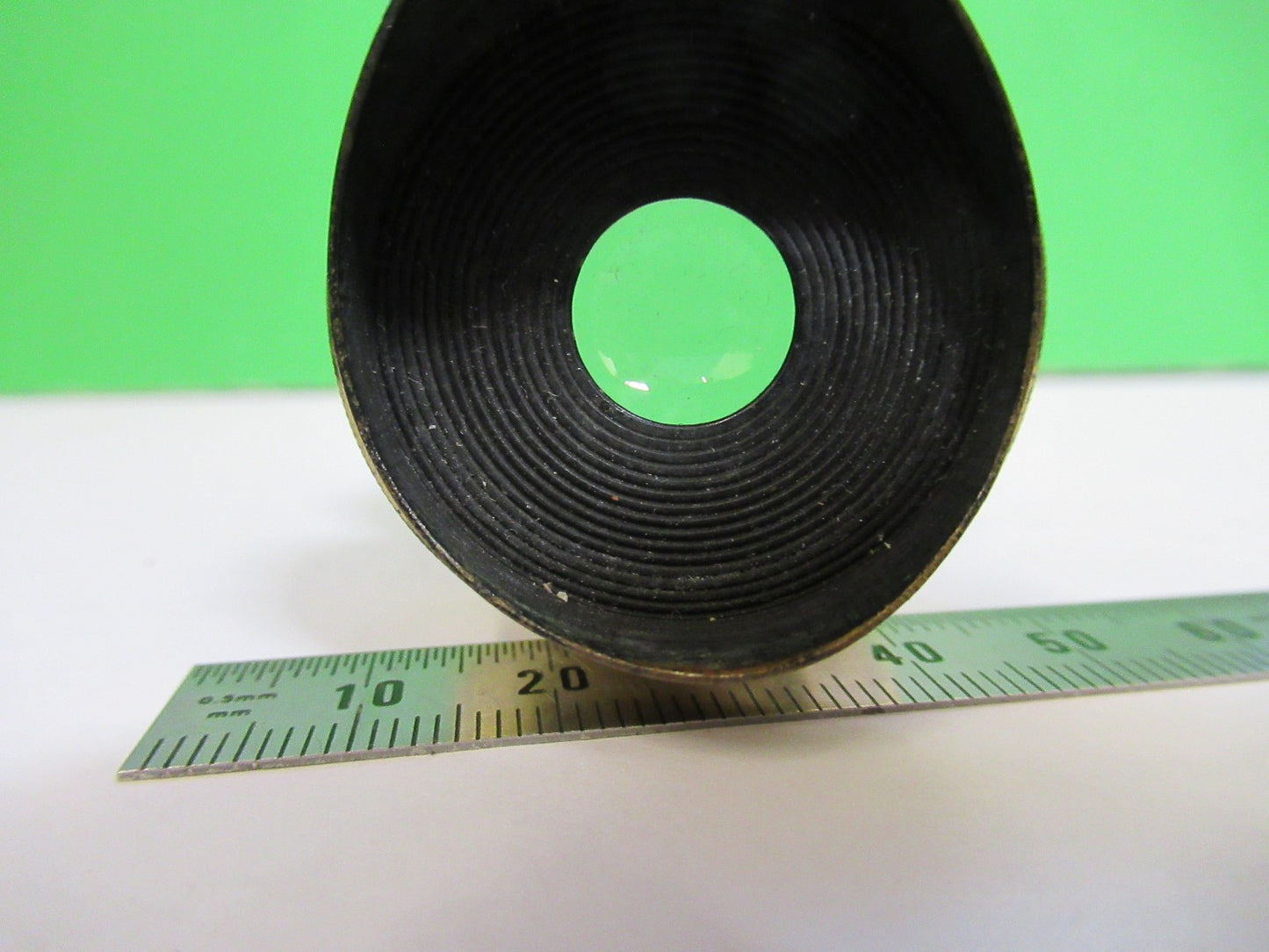 ANTIQUE BRASS OCULAR EYEPIECE LENS COLLINS LONDON UK MICROSCOPE PART X3-B-15