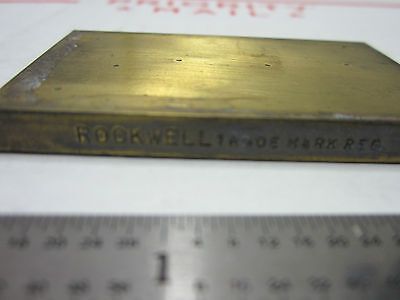 METROLOGY INSPECTION ROCKWELL HARDNESS TEST STANDARD BIN#5-26