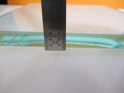 GLASS STAGE [dirty] PLATE SPECIMEN MICROSCOPE PART AS PICTURED &A3-B-10
