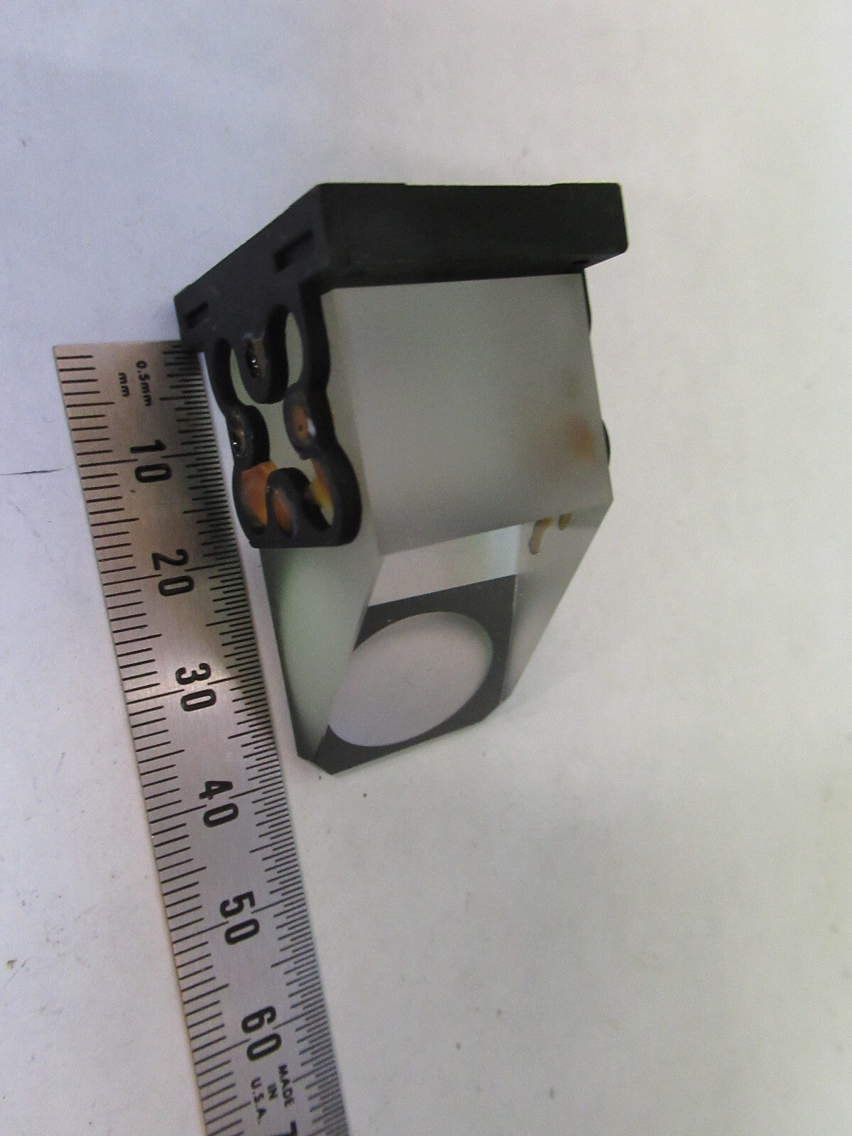 LEITZ WETZLAR GERMANY MOUNTED GLASS PRISM MICROSCOPE PART AS PICTURED X2-A-48