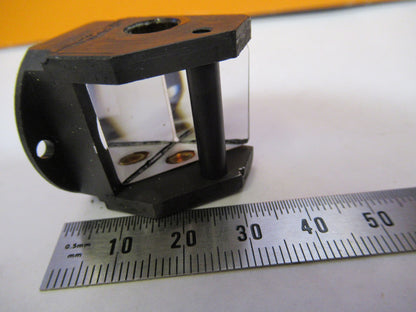 ANTIQUE BAUSCH LOMB PRISM HEAD OPTICS MICROSCOPE PART AS PICTURED 72-C-19