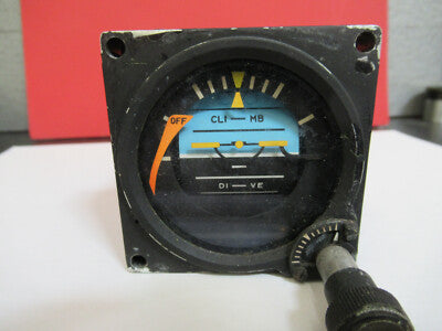 INDICATOR ATTITUDE 501-1197-08 AI-804U BFGOODRICH AIRCRAFT AS PICTURED &100-S-18