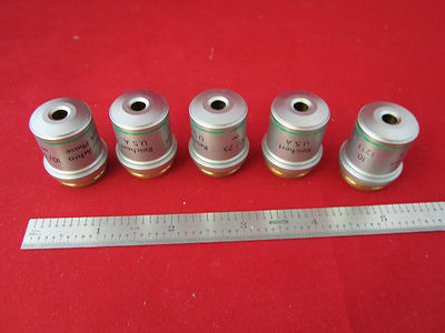 Lot 5 Ea Reichert Microscope Objective Part [just shell , without optics]