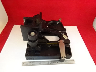 MICROSCOPE PART REICHERT MICROSTAR SPECIMEN TABLE STAGE MICROMETER BIN#L8-A-03