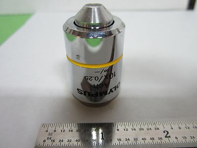 Microscope Objective Olympus Japan Ach Achromat 10X Infinity Wyko Dektak