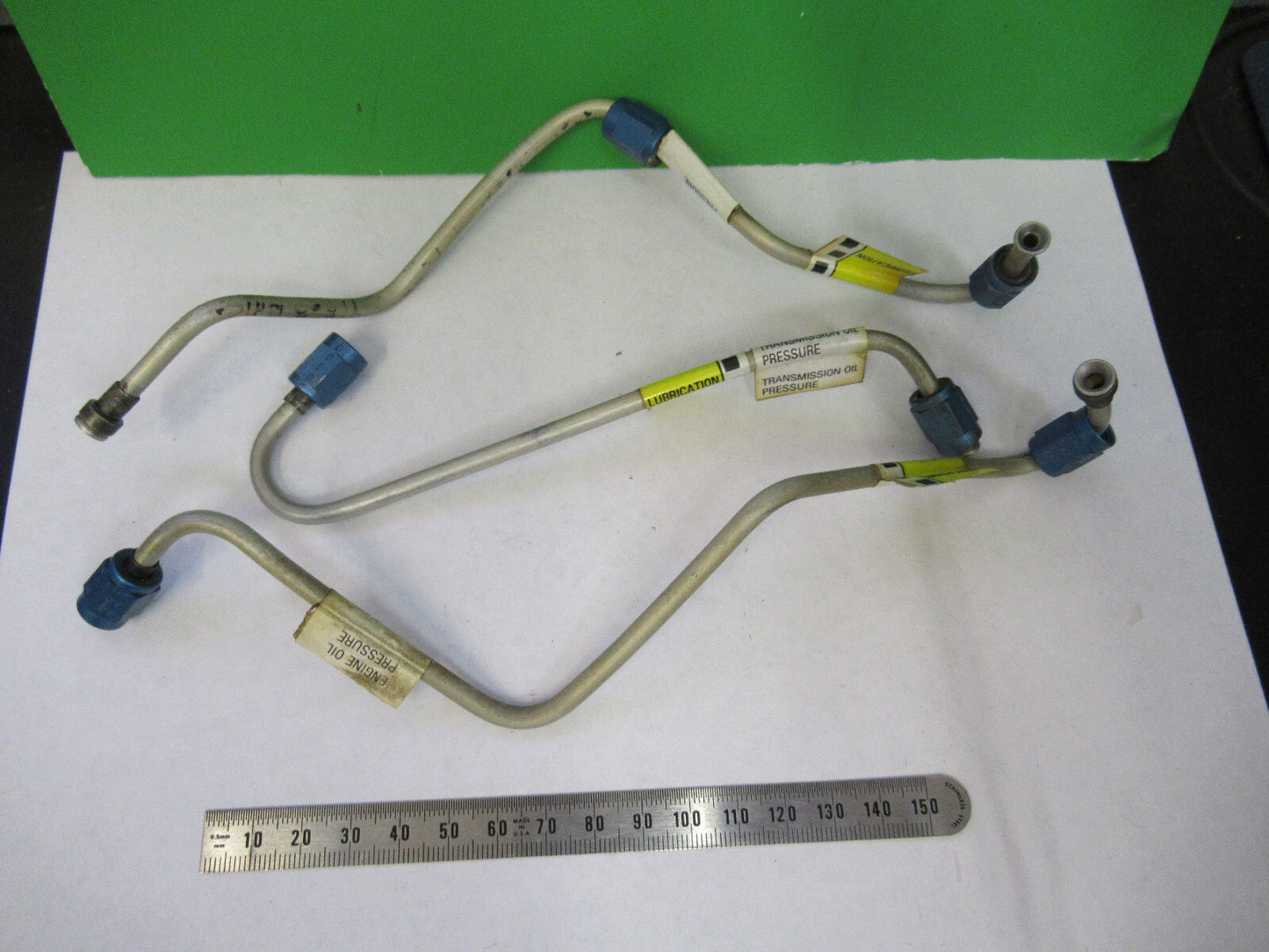 ALUMINUM PRESSURE LINES TUBING BELL 206 AIRCRAFT HELICOPTER AS PICTURED X4-A-10