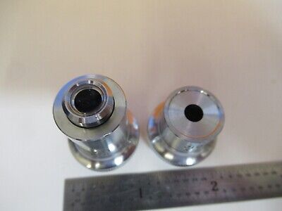 LOT 2 EA OBJECTIVE 10X 5X JAPAN OPTICS MICROSCOPE PART as pictured &A4-FT-94