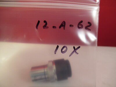 AKASHI OBJECTIVE JAPAN 10X OPTICS MITUTOYO MICROSCOPE PART AS PICTURED #12-A-62