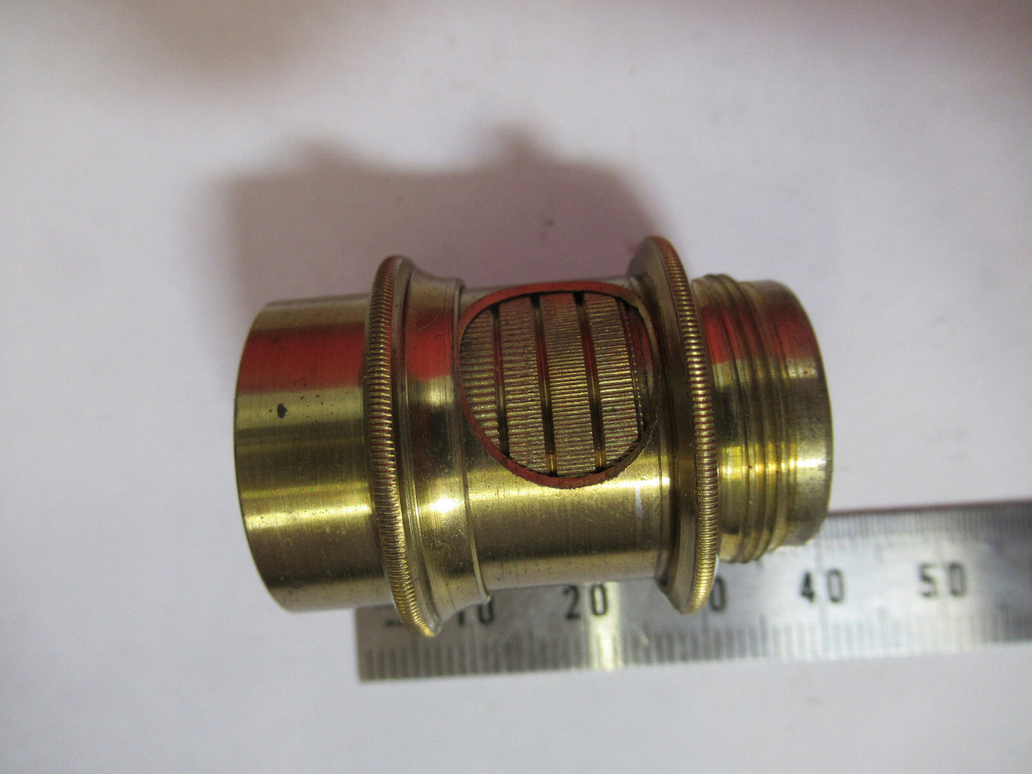 ANTIQUE BRASS UK CONDENSER BECK POLARIZER POL MICROSCOPE AS PICTURED &F8-A-59