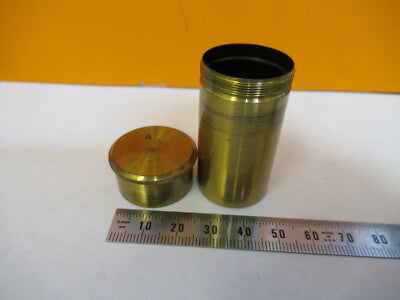 Carl Zeiss AG Germany Empty Brass Objective Canister Microscope Part