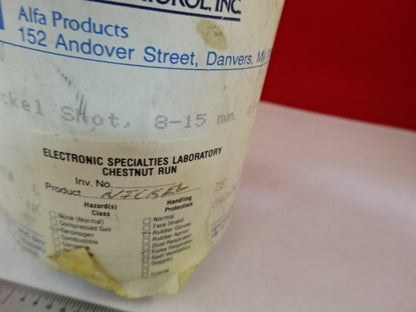 NICKEL Ni SHOT METAL PURE CHEMICAL 800 GRAMS AS IS #IL6-22
