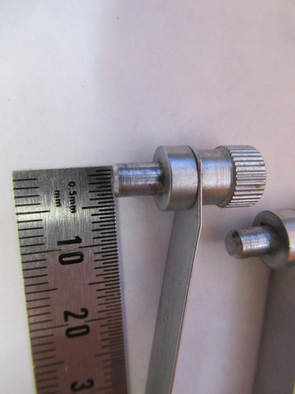 PAIR CLIPS STAGE MICROLUX GERMANY MICROSCOPE PART AS PICTURED Y1-A-47