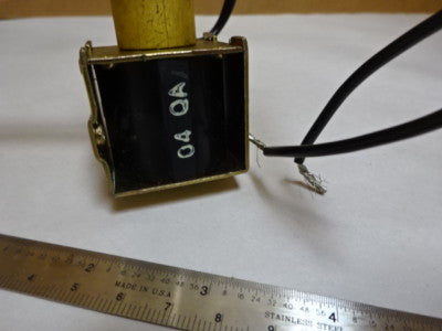ELECTRIC SOLENOID MP30K AC100V VALVE COPPER TUBBING CONTROL FLOW AS IS &Z7-D-23
