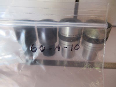FOR PARTS LOT 4 EA AO + BAUSCH EYEPIECES OCULAR MICROSCOPE PART OPTICS #60-A-10