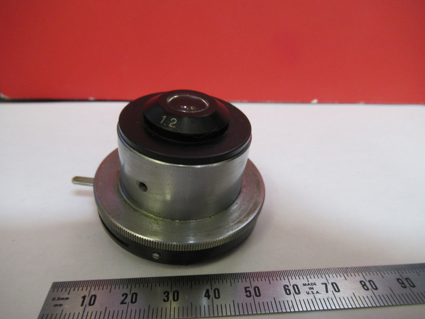 KYOWA JAPAN CONDENSER + IRIS OPTICS MICROSCOPE PART AS PICTURED T9-A-12