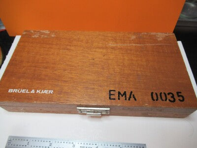 EMPTY MAHOGANY WOOD BOX BRUEL KJAER INSTRUMENT AS PICTURED &16-B-21