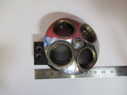ANTIQUE NOSEPIECE ASSEMBLY BAUSCH LOMB MICROSCOPE PART AS PICTURED &S9-A-44