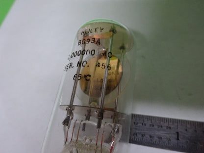 Antique Quartz Radio Crystal Bliley Electric Co. Glass BG93A Frequency Control