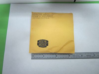 OPTICAL ROLYN LENS 65 mm Diameter Focal FL +105.3 mm LASER OPTICS AS IS BIN#M7