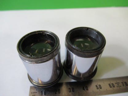 Spencer Lens Co. American Optical Co. Pair 10X Eyepiece Optics Lens Microscope Part