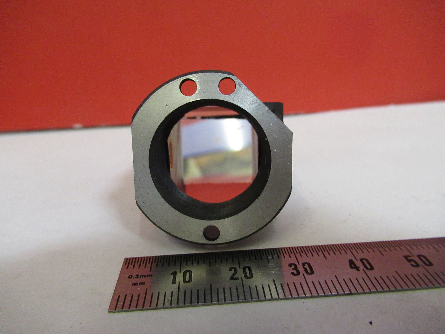 ANTIQUE BAUSCH LOMB OPTICS GLASS PRISM MICROSCOPE PART AS PICTURED S4-B-105