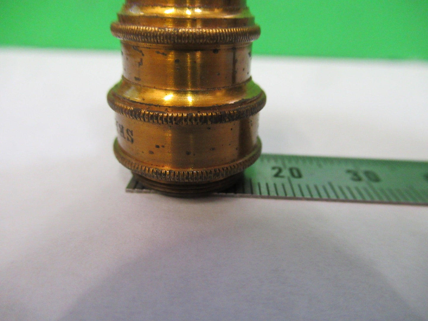 ANTIQUE SEIBERT "V" GERMANY OBJECTIVE LENS MICROSCOPE PART AS PICTURED T3-C-06