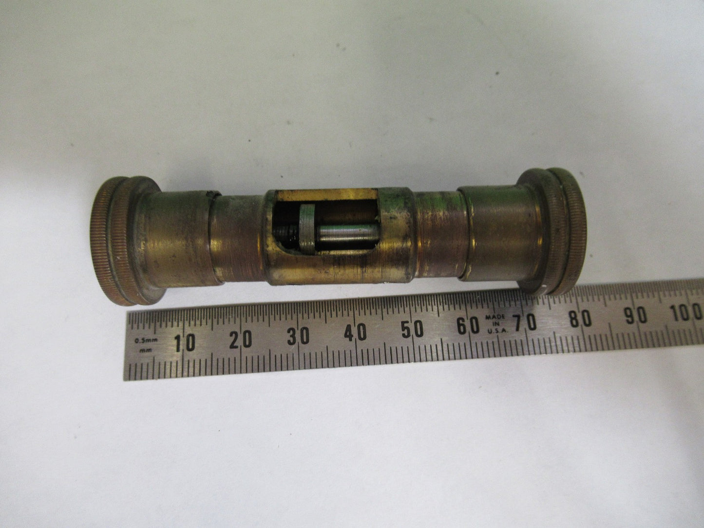 ANTIQUE AO SPENCER  SET FINE ADJUST KNOBS MICROSCOPE PART AS PICTURED T6-A-41