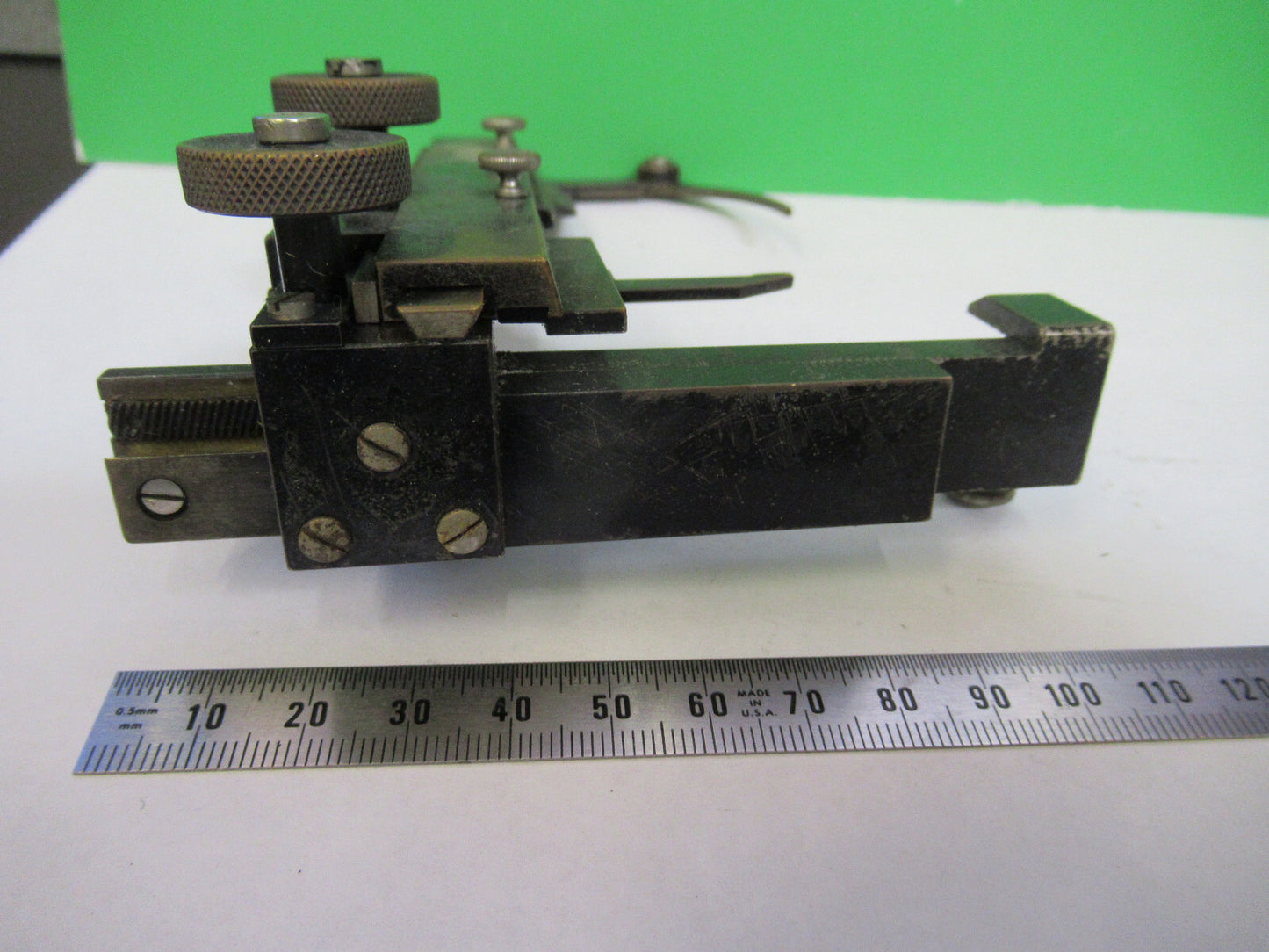 AO AMERICAN OPTICS XY STAGE CLIPS MICROSCOPE PART AS PICTURED F4-B-26