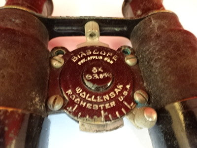 Optical Vintage Antique Wollensak Binocular Biascope Optics B