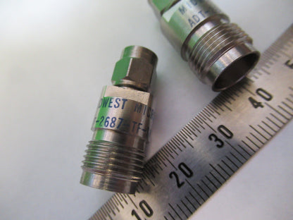 RF MIDWEST MICROWAVE PAIR SMA TNC ADT-2687-TF-SMM-02 AS PICTURED &Z5-A-03