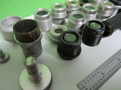 Lot Parts for Gaertner Microscope Objectives + Other Parts