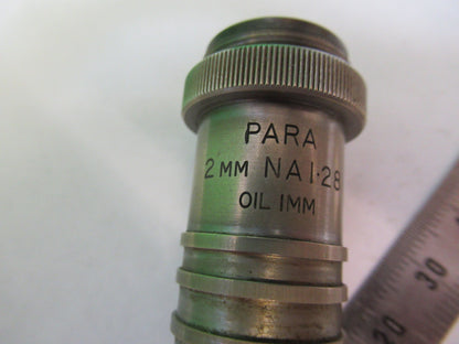 WATSON LONDON  PARA 100X OBJECTIVE OPTICS MICROSCOPE PART AS PICTURED R2-B-82