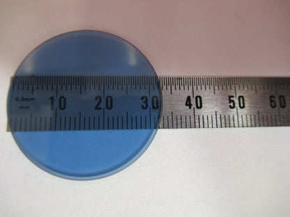 OPTICAL GLASS KYOWA JAPAN BLUE FILTER MICROSCOPE PART OPTICS AS PICTURED Y5-A-19