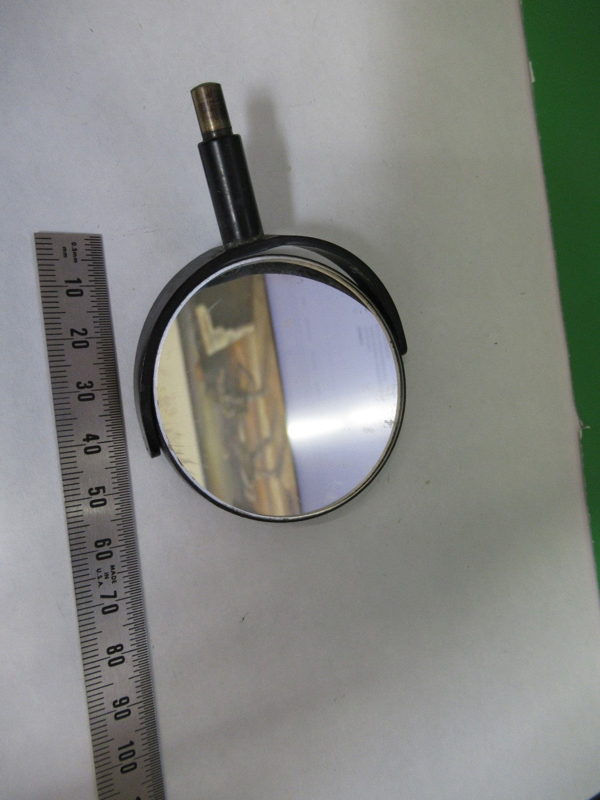 ANTIQUE BAUSCH LOMB MIRROR ASSEMBLY MICROSCOPE PART AS PICTURED T3-B-33