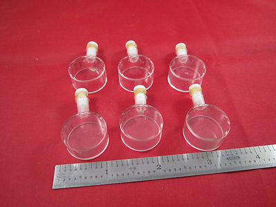 LOT 6 EA CHEMICAL SPECTRAL CUVETTES SILICA MADE in ENGLAND SPECTROMETER UV