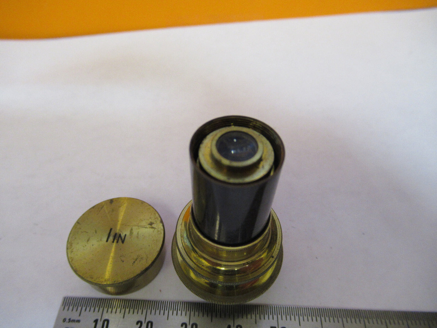BECK ENGLAND OBJECTIVE LENS ANTIQUE OPTICS MICROSCOPE PART AS PICTURED Y2-A-77