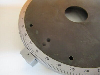 LEITZ WEZTLAR POLARIZATION STAGE ROTABLE TABLE MICROSCOPE AS PICTURED &A3-B-02