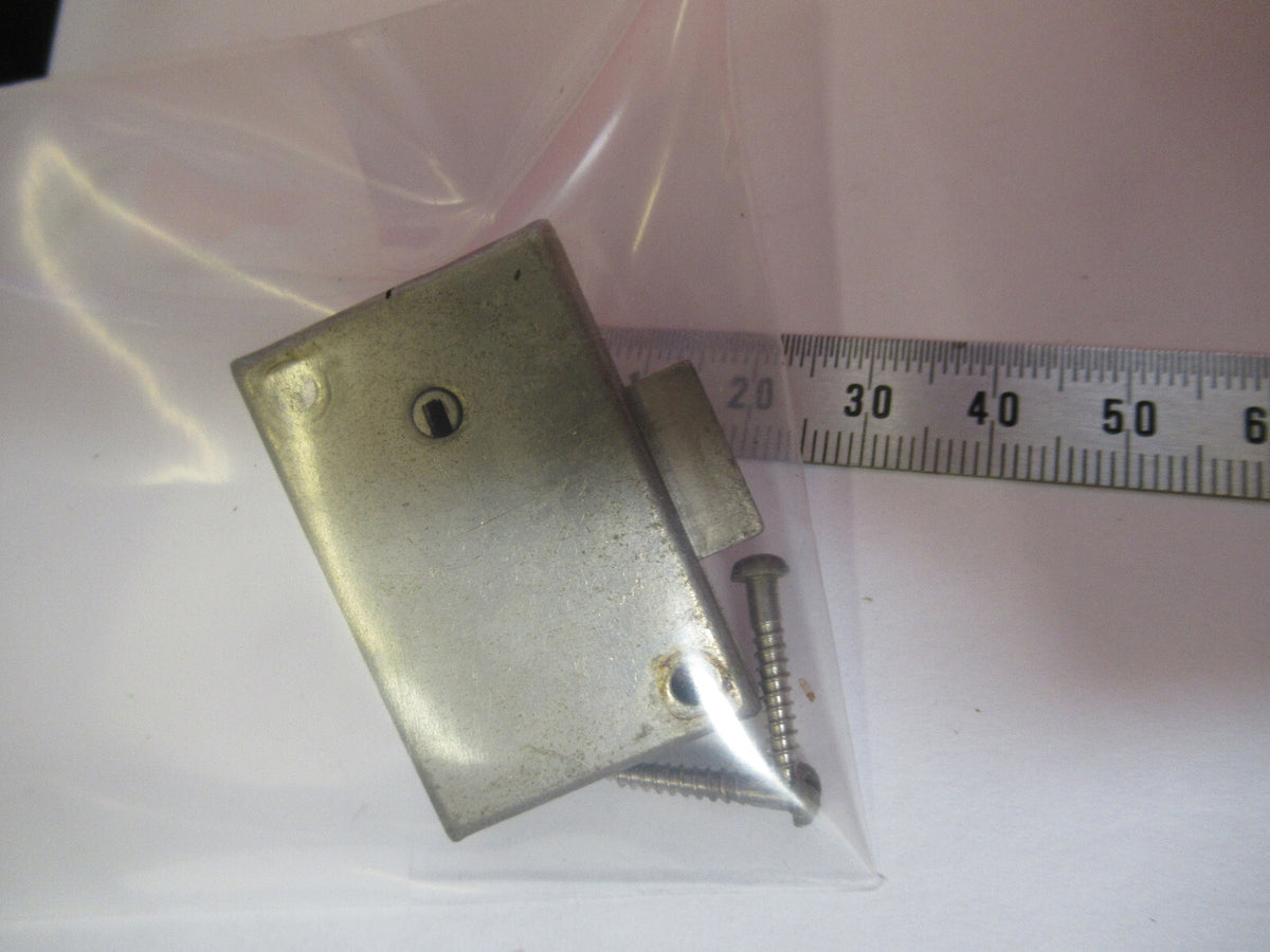 ANTIQUE BAUSCH LOCK ASSEMBLY WITHOUT KEY MICROSCOPE PART AS PICTURED Y5-A-08