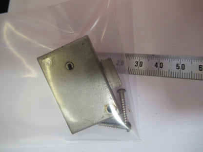 ANTIQUE BAUSCH LOCK ASSEMBLY WITHOUT KEY MICROSCOPE PART AS PICTURED Y5-A-08